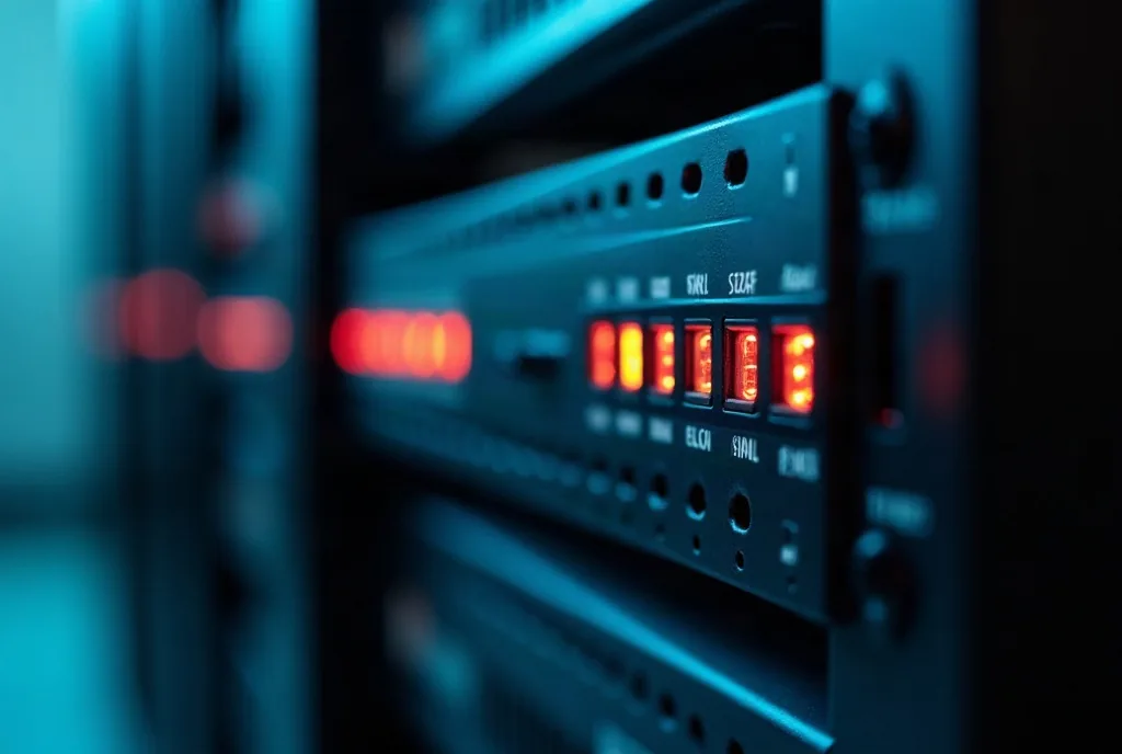 Rack mounted security appliance with status lights